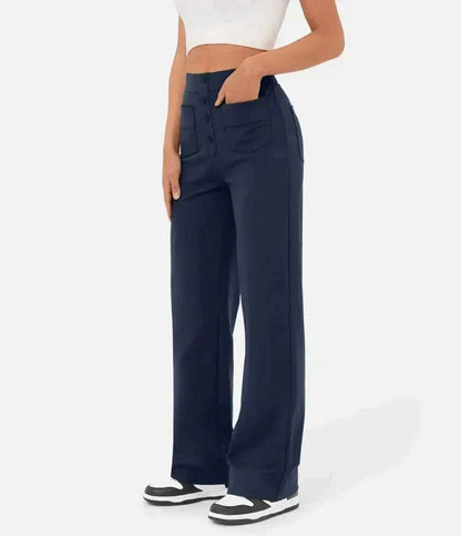 Jade | Elastische broek met hoge Taille