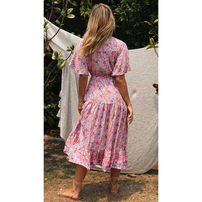 Juul™ | Landelijke Ibiza Style Jurk Lang