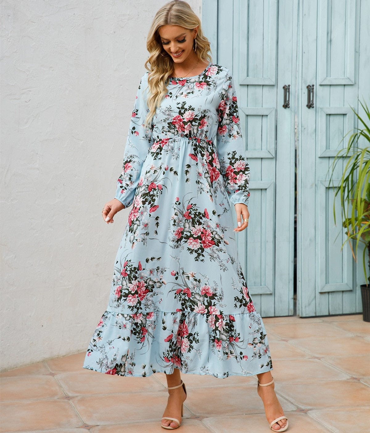 Loua™ | Lichtblauwe Zomerse Ibiza Jurk