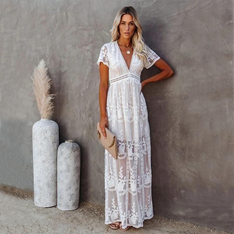 Aniek™ | Maxi Kanten Ibiza Jurk