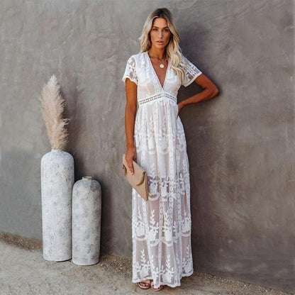 Aniek™ | Maxi Kanten Ibiza Jurk
