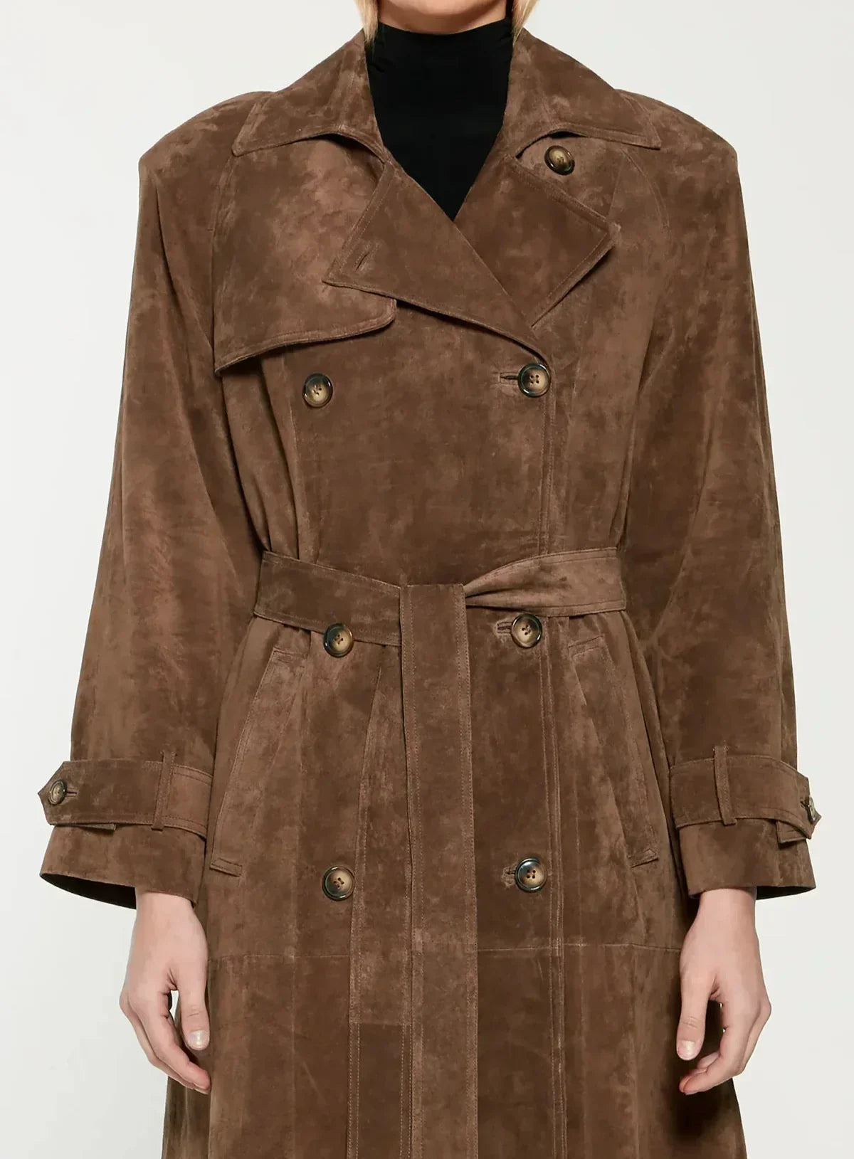 Harlow | Suède Trenchcoat