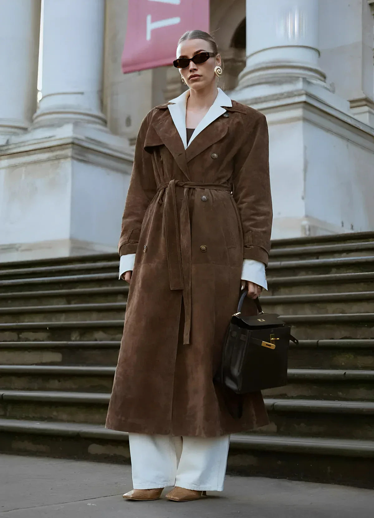 Harlow | Suède Trenchcoat
