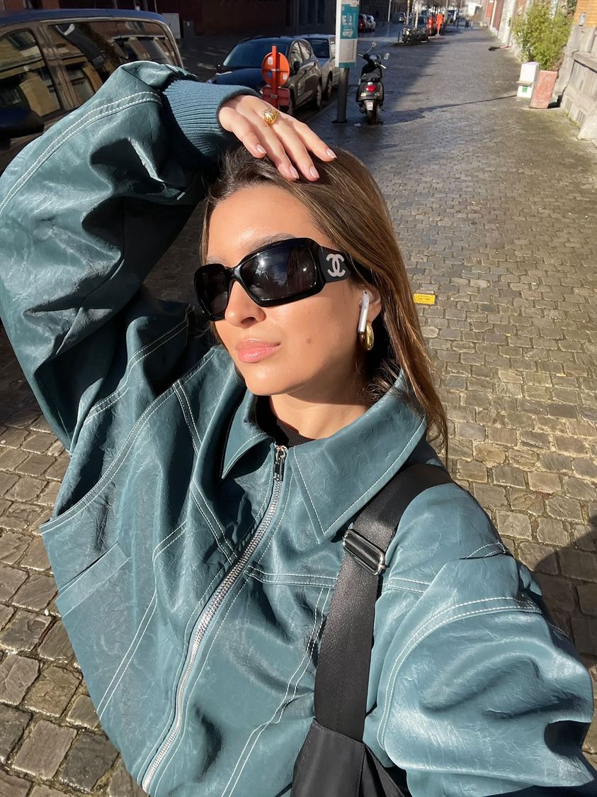 Rosie | Leren Bomber Jas
