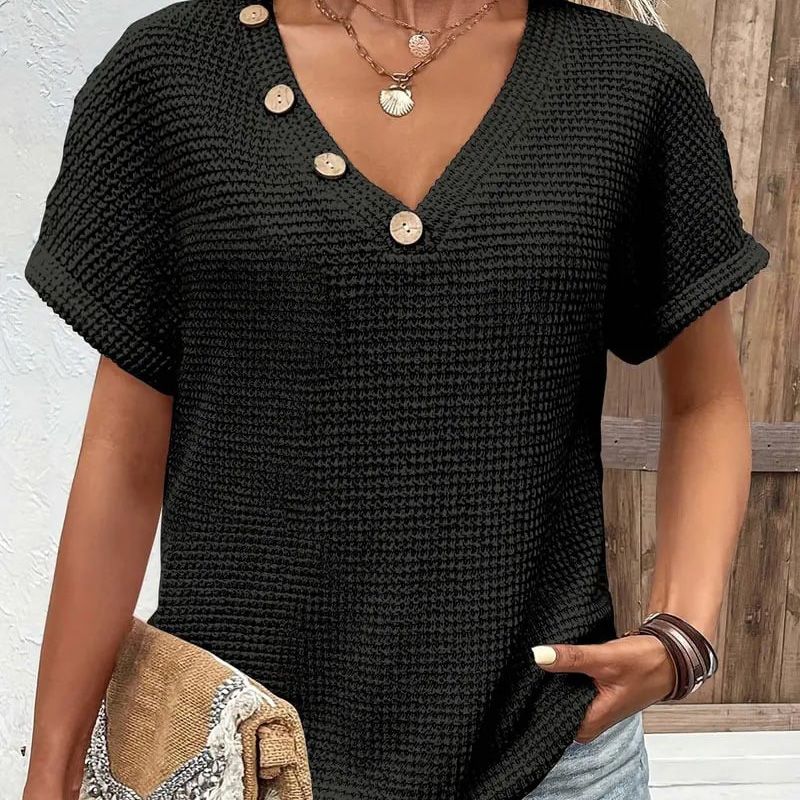 CozyChic™ | Top met korte mouwen
