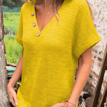 CozyChic™ | Top met korte mouwen