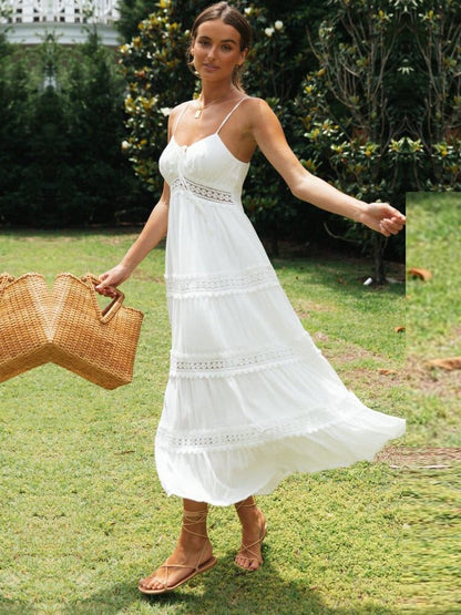 Sophie™ | Witte Maxi Strandjurk