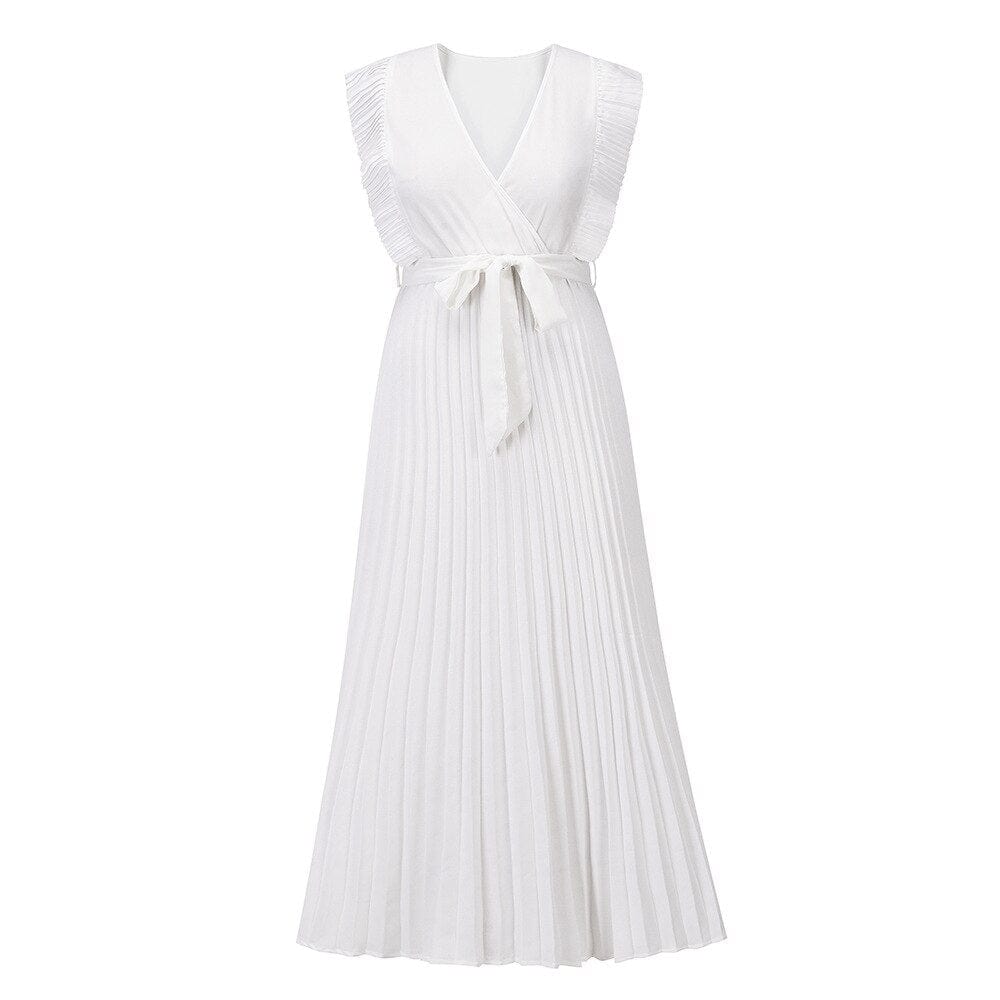Maud™ | Jurk Met V-hals